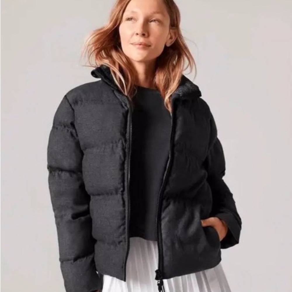Allbirds Trino Charcoal Puffer Puffy Winter Jacket SZ XL 16/18